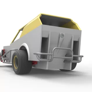 Vintage Dirt Modified stock car V7 while turning Scale 1:25 - Model thumbnail 15