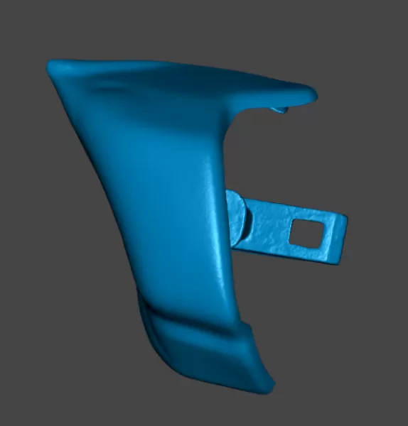 Real scale BMW 3er E30 rear bumper end piece 51121888287 511218 - Model preview 6