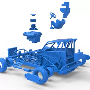 New Zealand Superstock car Base Version 4 Scale 1:25