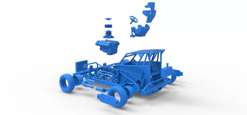 New Zealand Superstock car Base Version 4 Scale 1:25 - Model preview 26