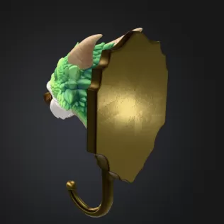 Wise Dragon Wall Hook STL File for 3D Print - Model thumbnail 3