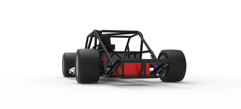 Vintage Asphalt Modified stock car Base V9 Scale 1:25 - Model preview 15