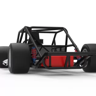 Vintage Asphalt Modified stock car Base V9 Scale 1:25 - Model thumbnail 15