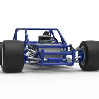 Vintage Asphalt Modified stock car Base V6 Scale 1:25 - Model thumbnail 27