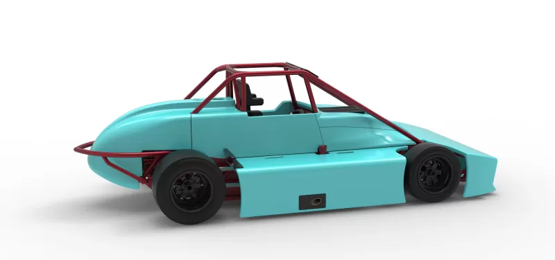 Experimental Pavement Silver Crown Car Version 3 Scale 1:25 - Model preview 20