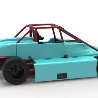 Experimental Pavement Silver Crown Car Version 3 Scale 1:25 - Model thumbnail 20