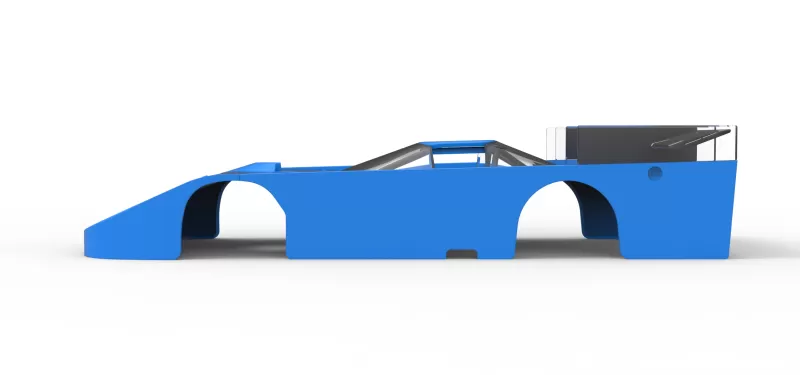 Shell of Vintage Asphalt Outlaw Super late model Scale 1:25 - Model preview 7