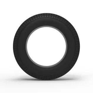 Vintage dirt tire Version 2 Scale 1:25 - Model thumbnail 5