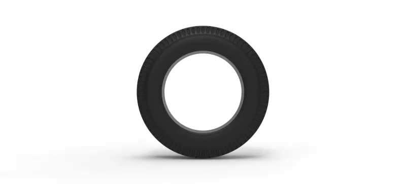 Vintage dirt tire Version 2 Scale 1:25 - Model preview 5