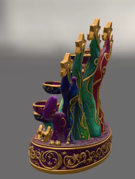 Celestial Star Tree Organizer STL File for 3D Print - Model preview 7