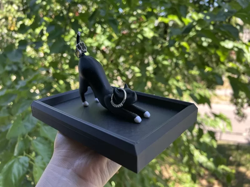 Cat Jewelry Holder - Model preview 2