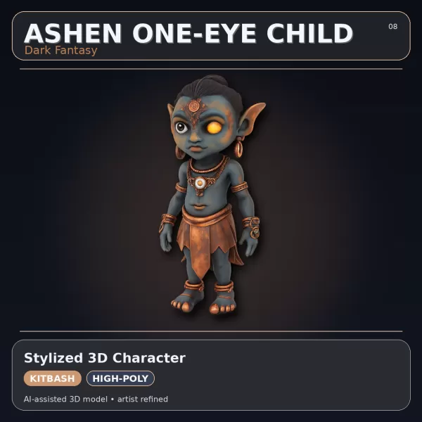 Mythic & Mech Character Collection – High-Poly Kitbash 3D Model - Model preview 16