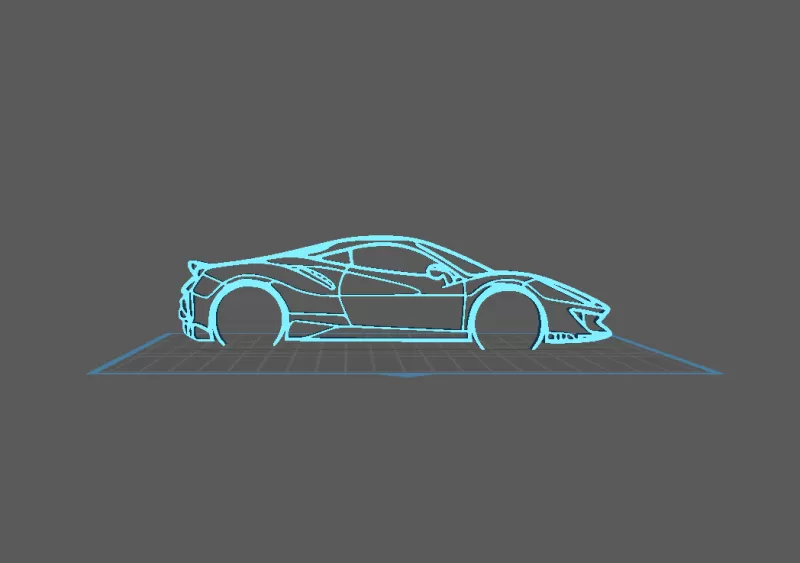 Ferrari - 488 Pista Wall Art - Model preview 2