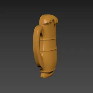 Beer Mug 3D print model - Model thumbnail 2