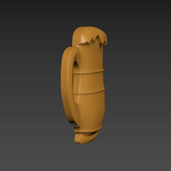 Beer Mug 3D print model - Model preview 2