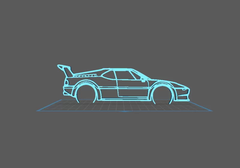 BMW - M1 Wall Art - Model preview 2
