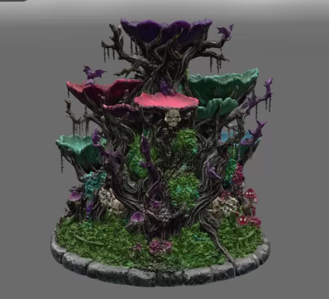 Haunted Hollow Gothic Organizer STL File for 3D Print - Model preview 10