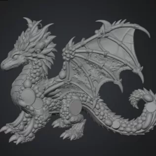 Fruit Harvest Dragon STL File for 3D Print - Model thumbnail 9