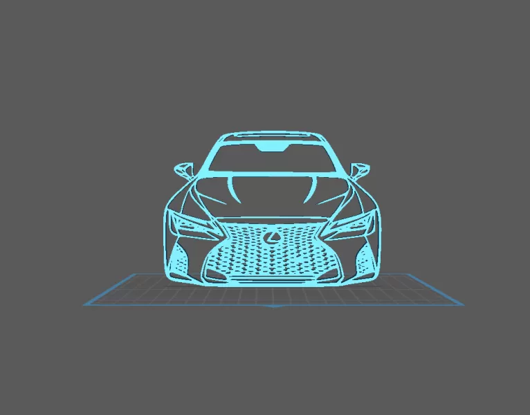 Lexus - LS 500 Wall Art - Model preview 1