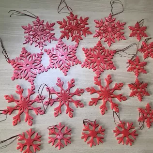 Snowflake hristmasdecorations - Model thumbnail 4