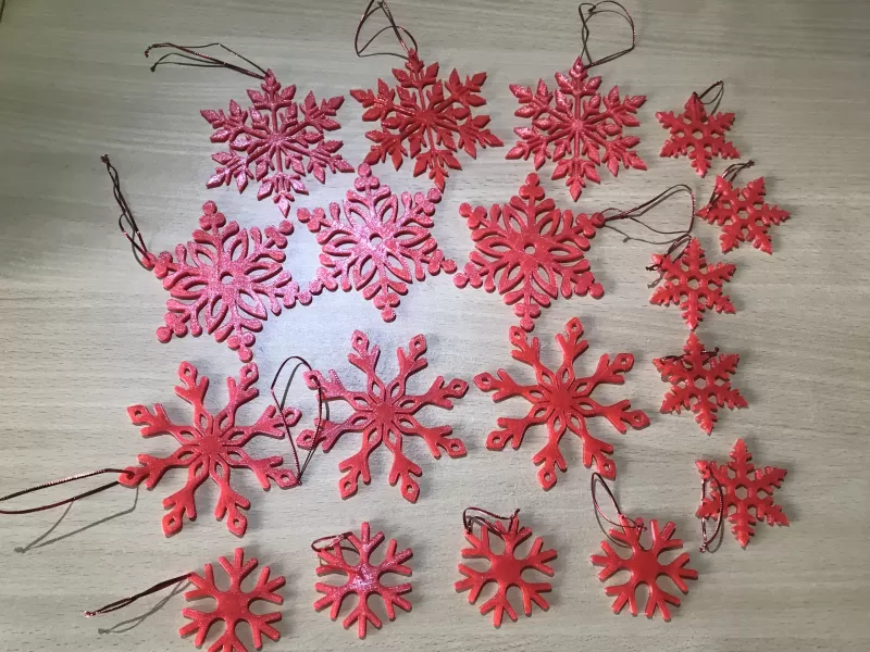 Snowflake hristmasdecorations - Model preview 4
