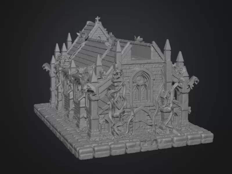 Blossom Cathedral STL File for 3D Print - Model preview 14