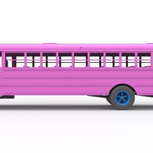 School bus for Figure 8 racing Version 2 Scale 1:25 - Model thumbnail 9