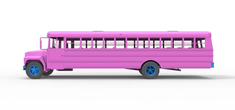 School bus for Figure 8 racing Version 2 Scale 1:25 - Model preview 9