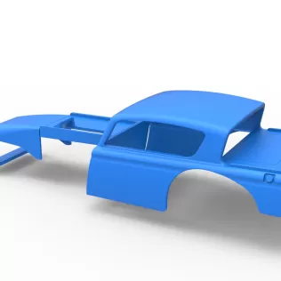 Shell of Vintage Asphalt Modified stock car V7 Scale 1:25 - Model thumbnail 10