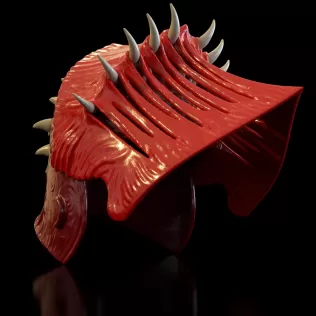 Hellish Crusader Helmet - Model thumbnail 3