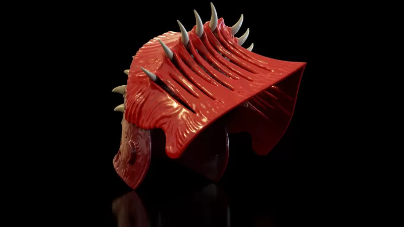 Hellish Crusader Helmet - Model preview 3