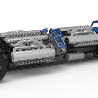 Vintage AWD Dragster Scale 1:25