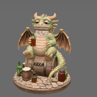 Advertising Tipsy Tavern Dragon STL File 3D Print - Model thumbnail 5