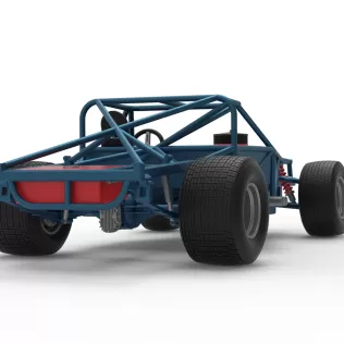 Vintage Dirt late model Race car Base Scale 1:25 - Model thumbnail 19