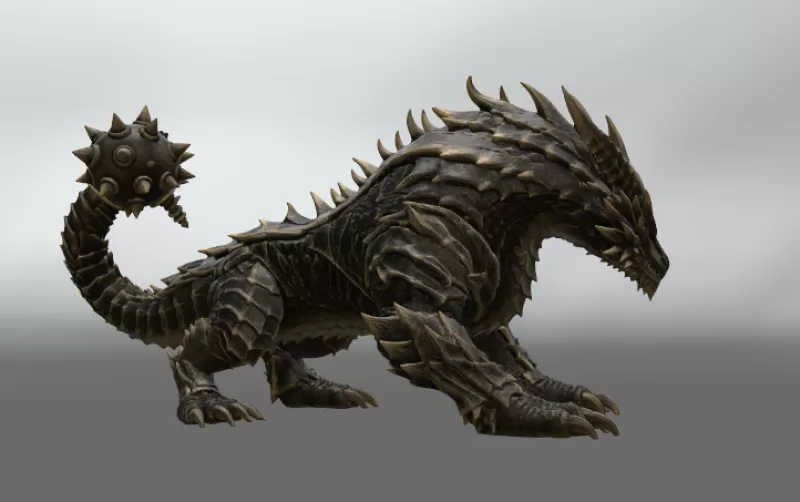 Abyssal Ironclad Dragon STL File for 3D Print - Model preview 9
