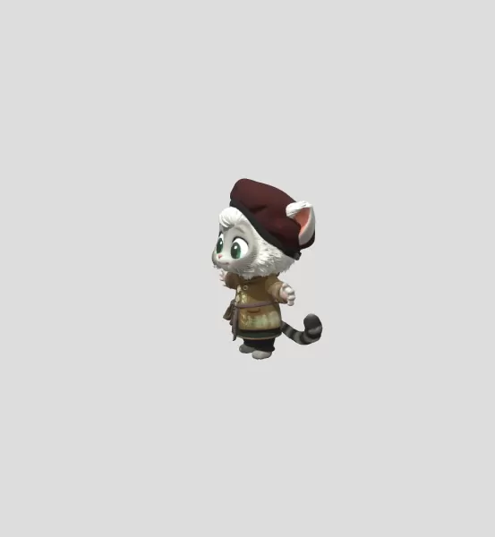Captain Whiskers - Model preview 2