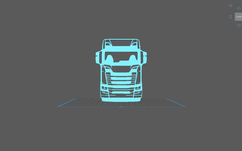 Truck - Scania S 2024 Wall Art - Model preview 1