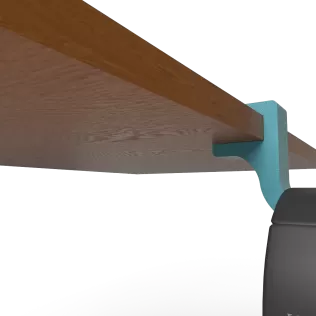 Headphone Hook for Desk - Model thumbnail 3