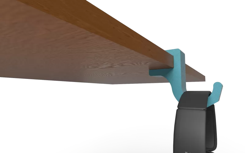 Headphone Hook for Desk - Model preview 3