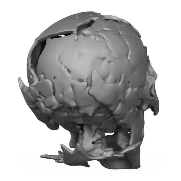 Human Skull 3D Printable Model - Model preview 6