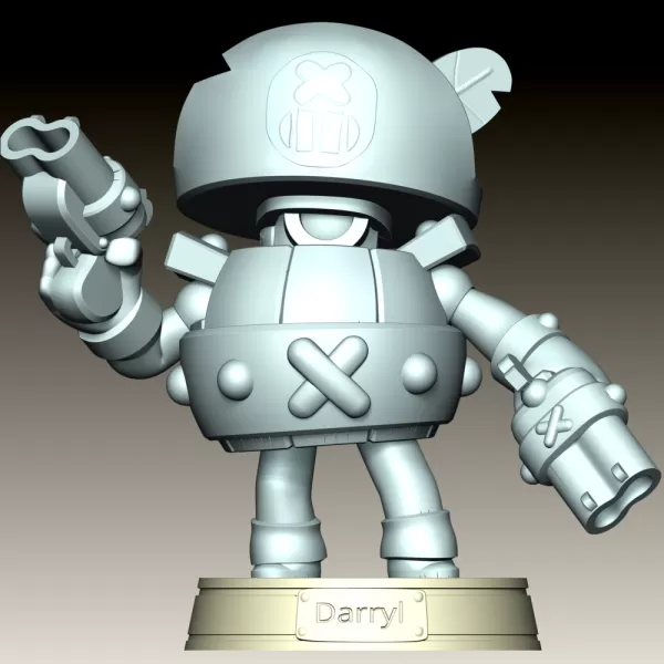 Darryl - Brawl Stars - Model preview 11