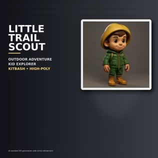 Stylized Character Kitbash Collection – High-Poly 3D Model Pack - Model thumbnail 18