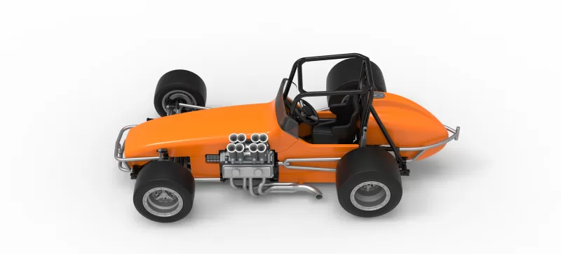 Vintage Pavement Sprint car Scale 1:25 - Model preview 10