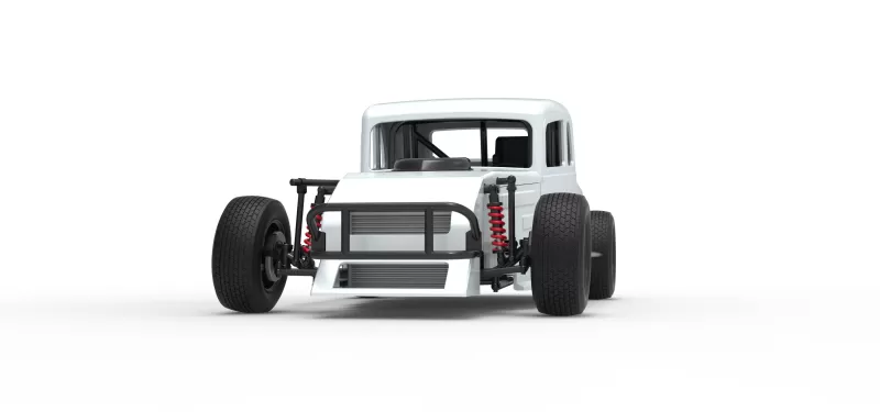 Canadian vintage modified stock car Scale 1:25 - Model preview 6