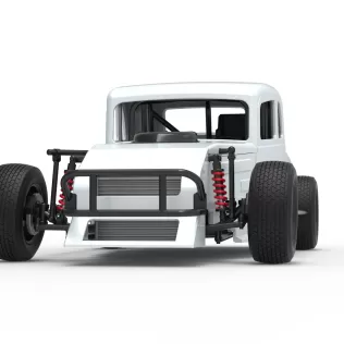 Canadian vintage modified stock car Scale 1:25 - Model thumbnail 6