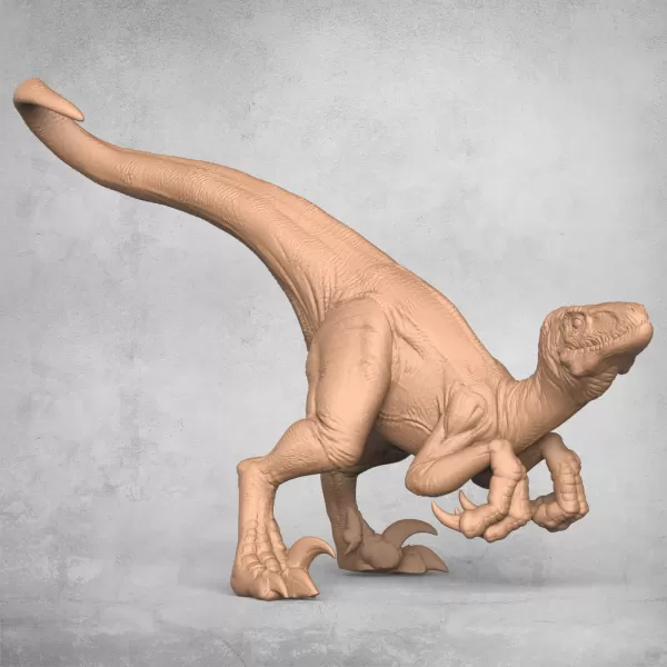 Velociraptor Dinosaur Attacking - Model preview 1