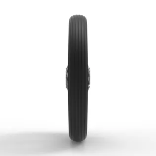 Front wire wheel of vintage dragster Version 3 Scale 1:25 - Model thumbnail 4