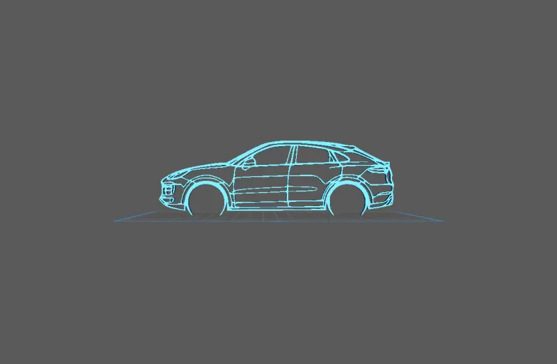 Porsche - Cayenne Turbo Wall Art - Model preview 2