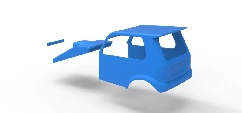 Shell of New Zealand Ministock car Version 2 Scale 1:25 - Model preview 14