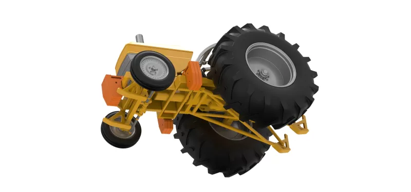 Fun Short Vintage Pulling tractor Scale 1:25 - Model preview 3